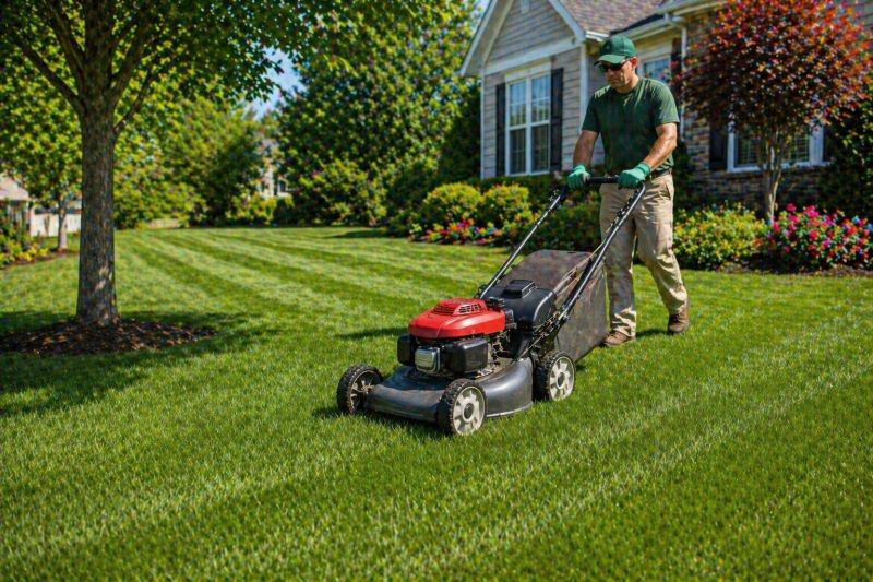 Routine Lawn Maintenance in Bowie, MD